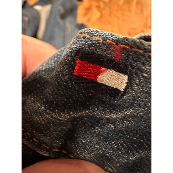 Vintage‎ Tommy Hilfiger BEAUTIFUL Denim Jacket with Nautical Patch size L (#374) - Picture 6 of 15